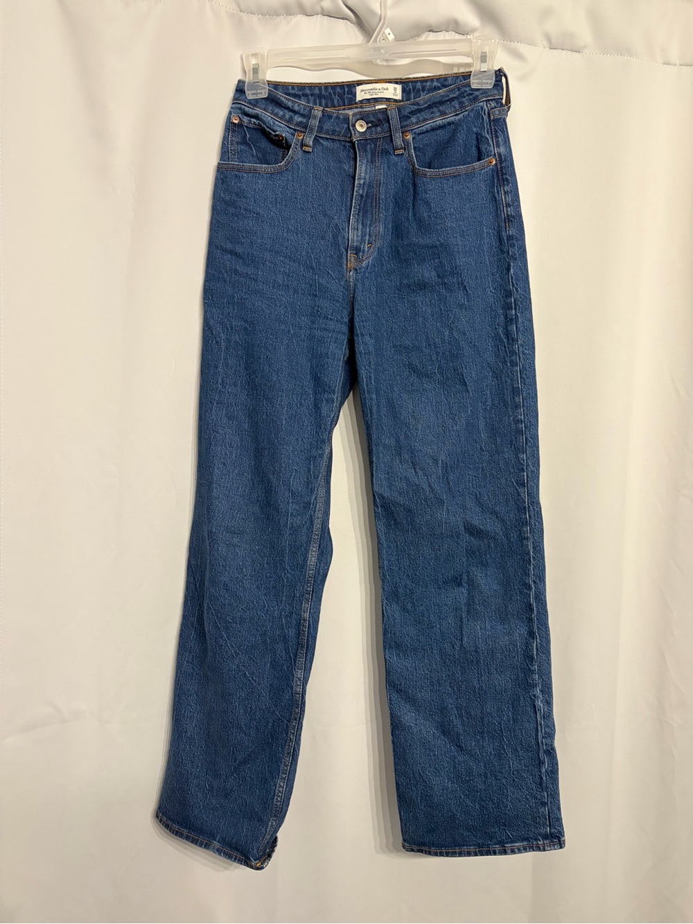 Abercrombie Curve Love High Rise 90s Relaxed Jean - Blue Rinse